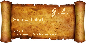 Gusatu Lehel névjegykártya